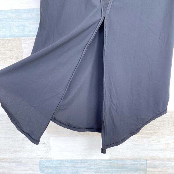 CRZ YOGA Split Back Mesh Athletic Tee Black Workout Gym Activewear Womens 0 2 - Picture 6 of 7